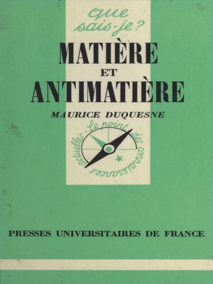 cover image of Matière et antimatière